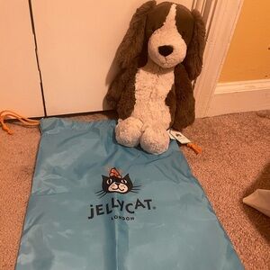 Jellycat Medium Bashful Fudge Puppy NWT